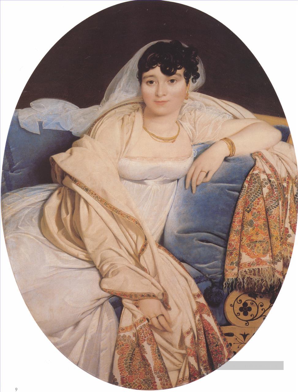 Madame Rivière néoclassique Jean Auguste Dominique Ingres Peintures à l'huile